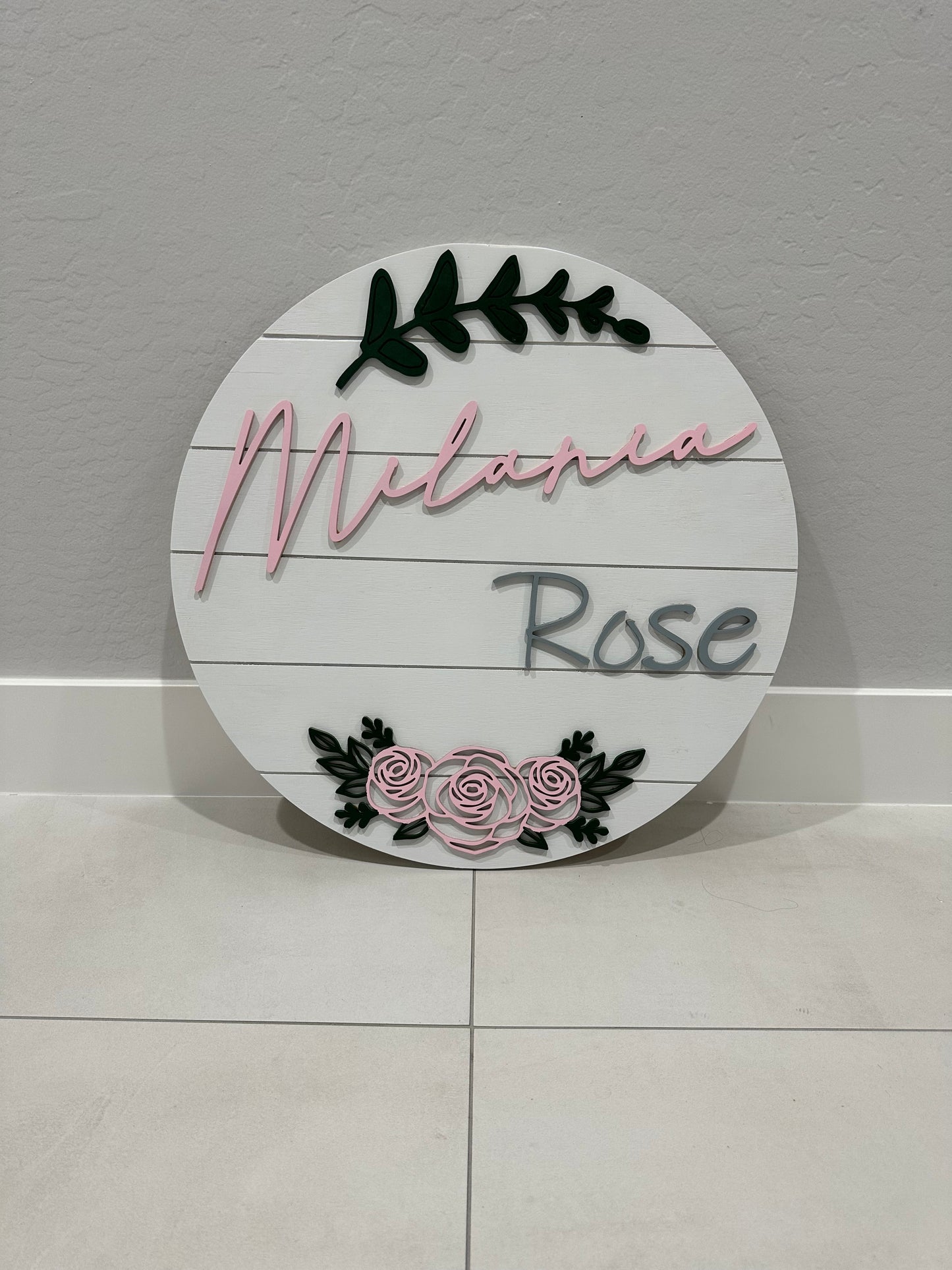 Customized Nursery Sign