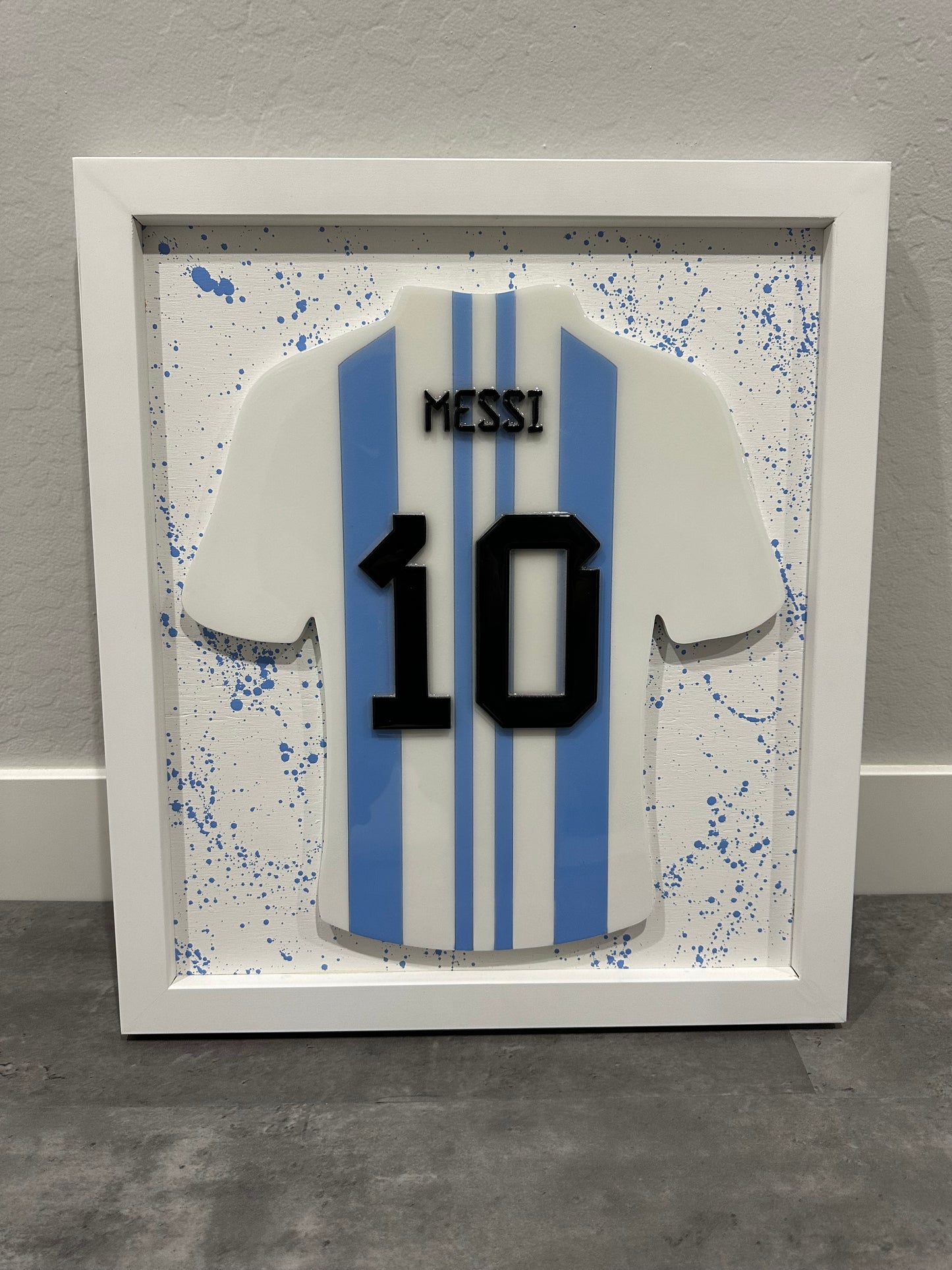 Messi Argentina Jersey Wall Decor