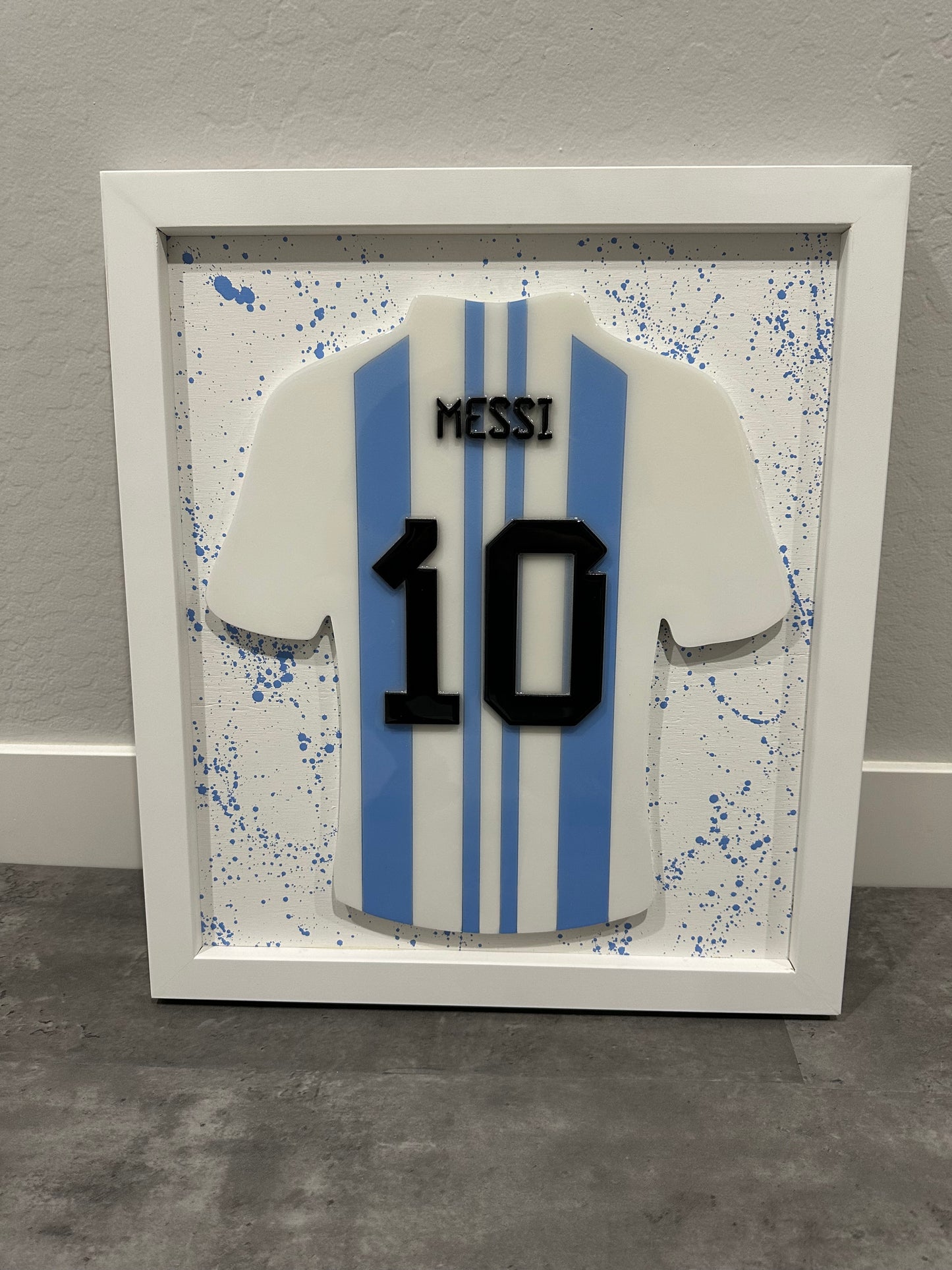 Messi Argentina Jersey Wall Decor