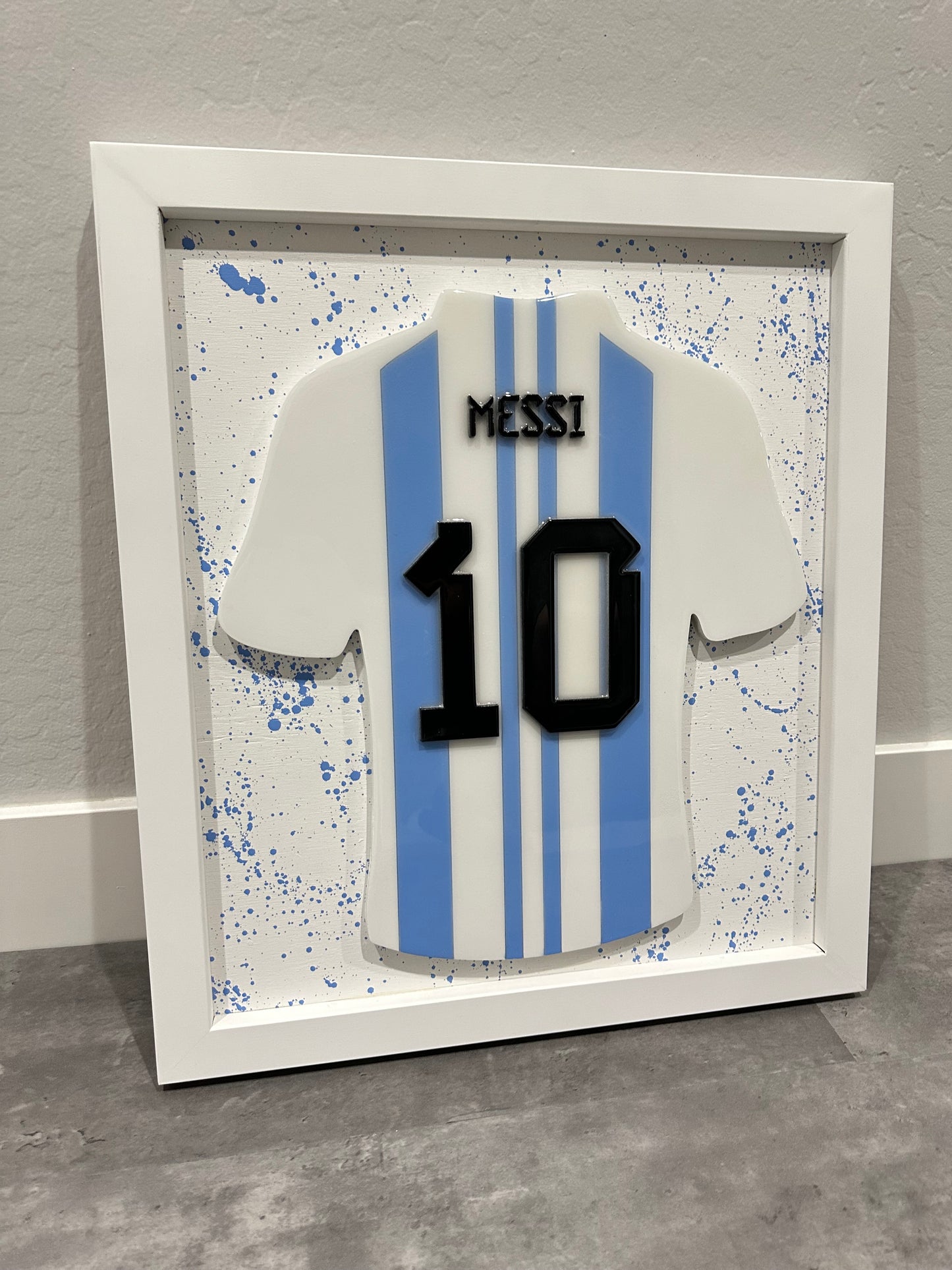 Messi Argentina Jersey Wall Decor