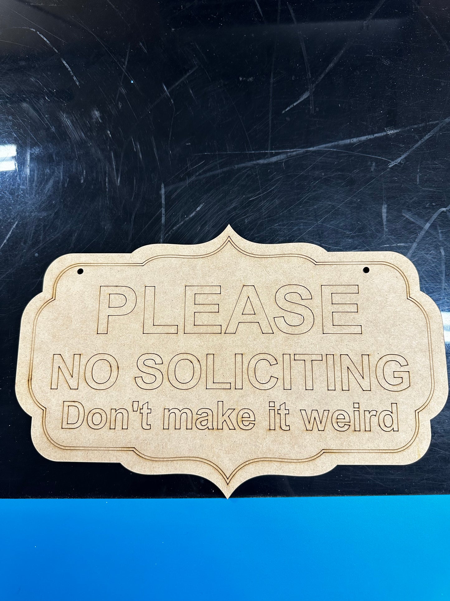 No soliciting door signs