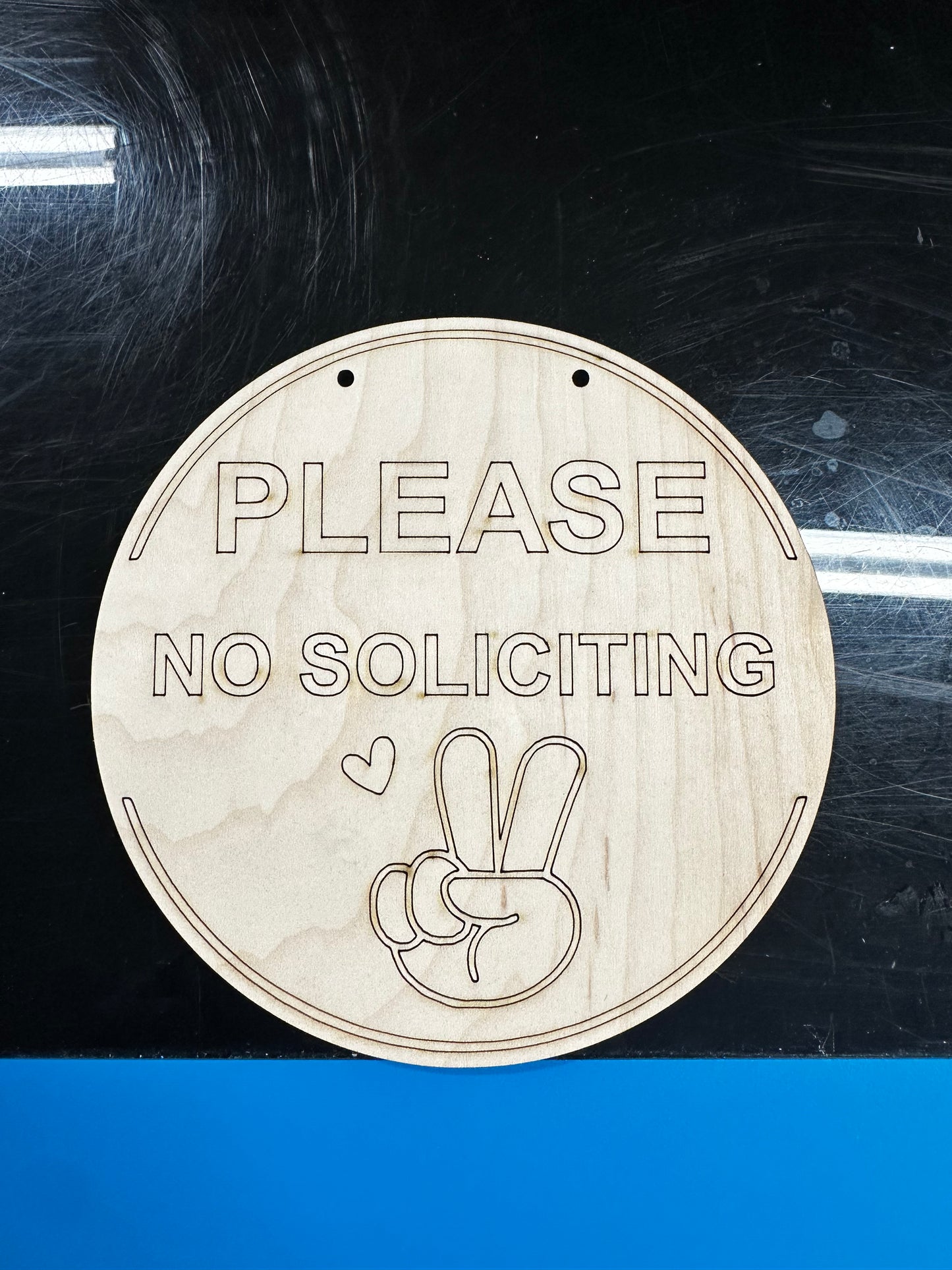 No soliciting door signs