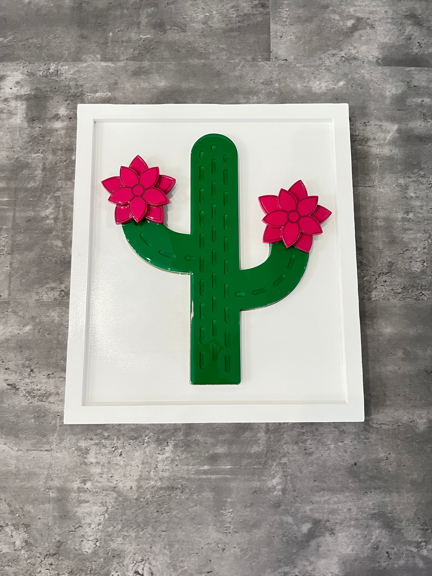 Wooden Cactus Wall Art